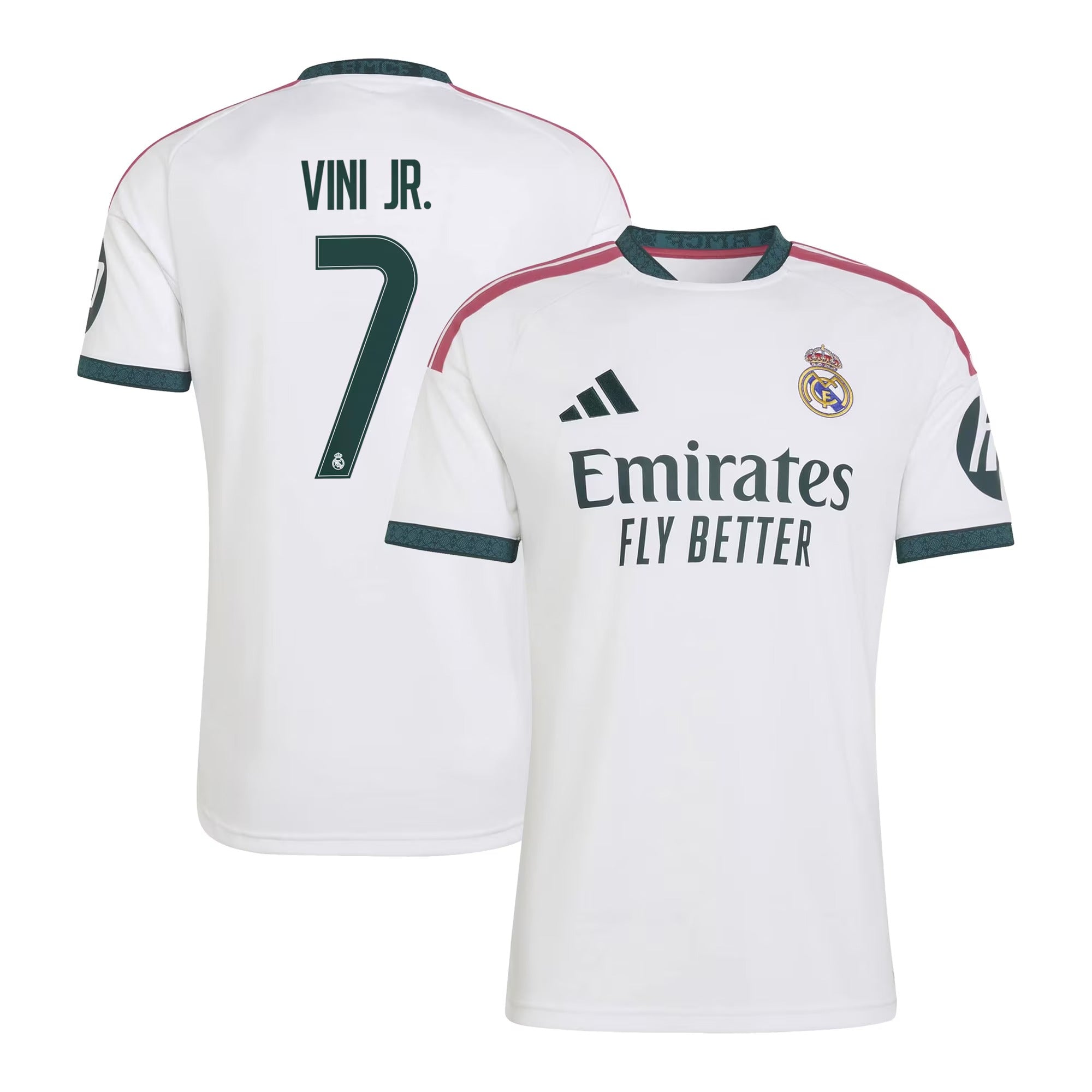 Selfika™ Madrid Edition #7 Diamond Knit Top – Men's White Sport Top ( Vini Jr. )