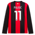 Selfika™ Ac Milan Classic Black & Red Long Sleeve Soccer Jersey - Men's Official 2026/27 Home Sport Top