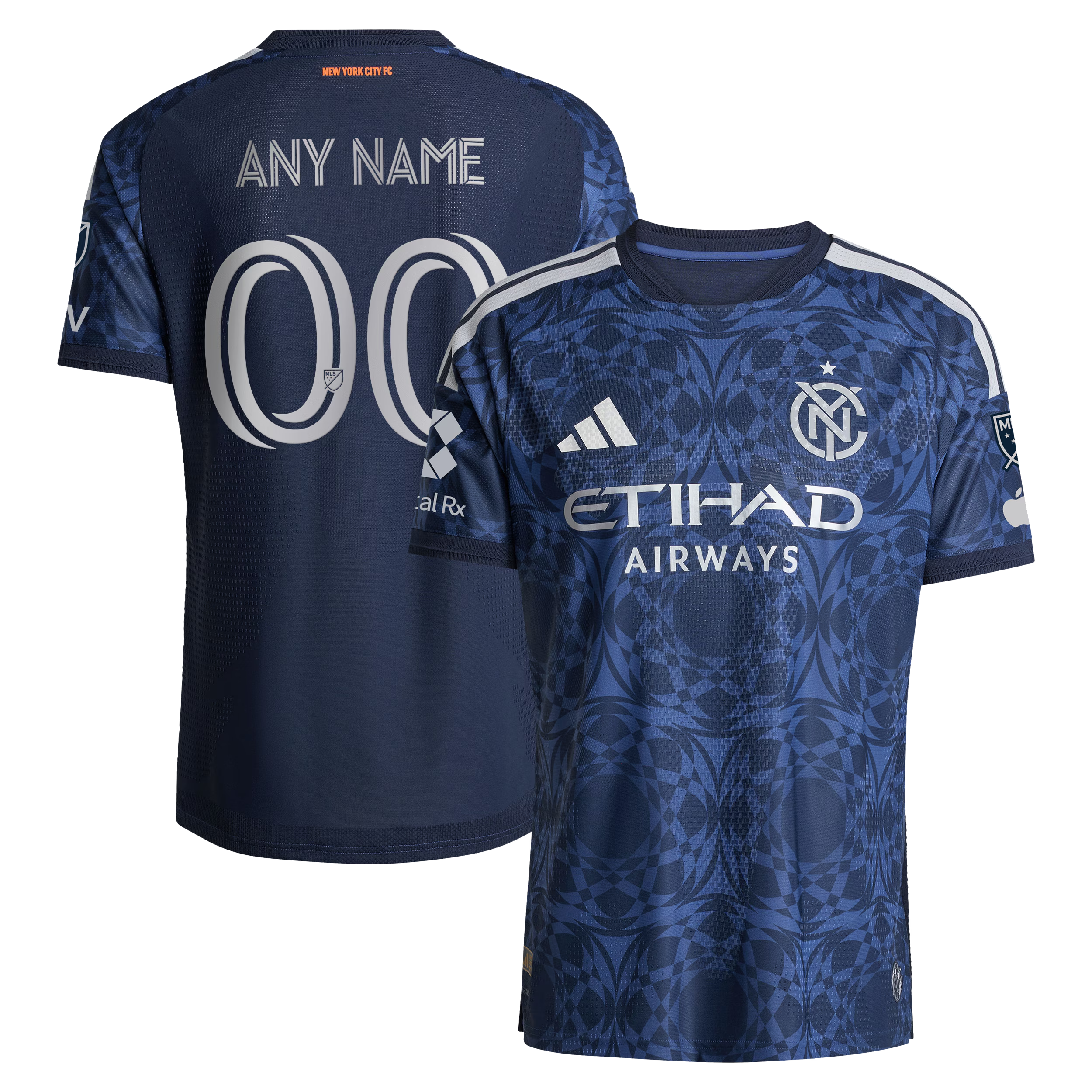 Selfika™ New York Gotham Edition Unisphere Mesh Top – Men's Blue Custom Name & Number Sport Top