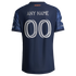 Selfika™ New York Gotham Edition Unisphere Mesh Top – Men's Blue Custom Name & Number Sport Top