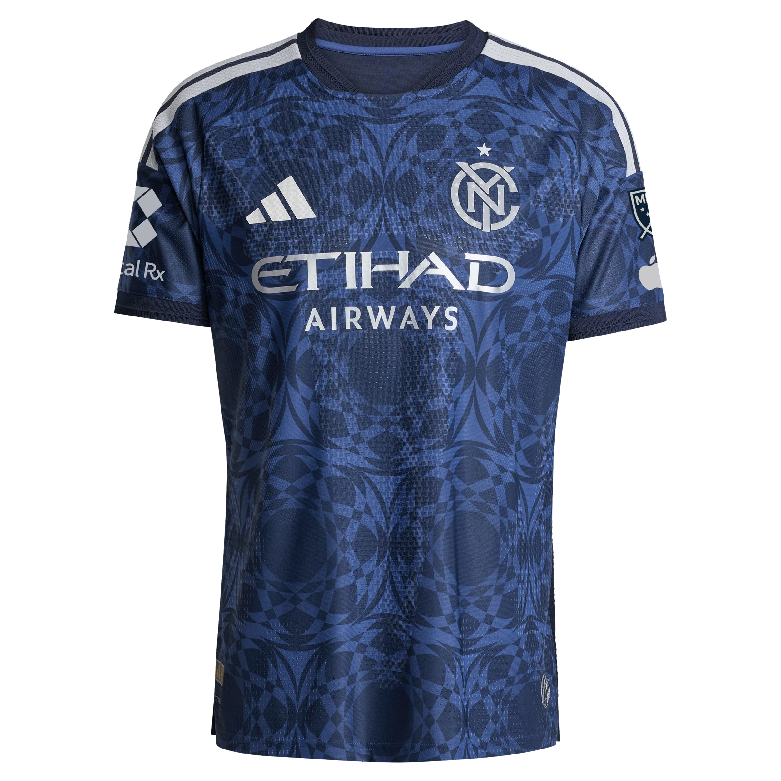 Selfika™ New York Gotham Edition Unisphere Mesh Top – Men's Blue Custom Name & Number Sport Top
