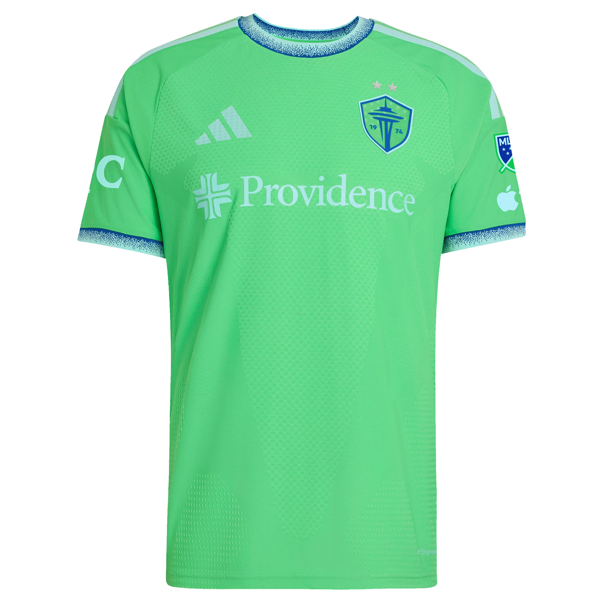 Selfika™ Pacific Seattle Sounders Edition Cascade Pine Tech Top – Men's Rave Green Custom Name & Number Sport Top