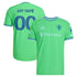 Selfika™ Pacific Seattle Sounders Edition Cascade Pine Tech Top – Men's Rave Green Custom Name & Number Sport Top