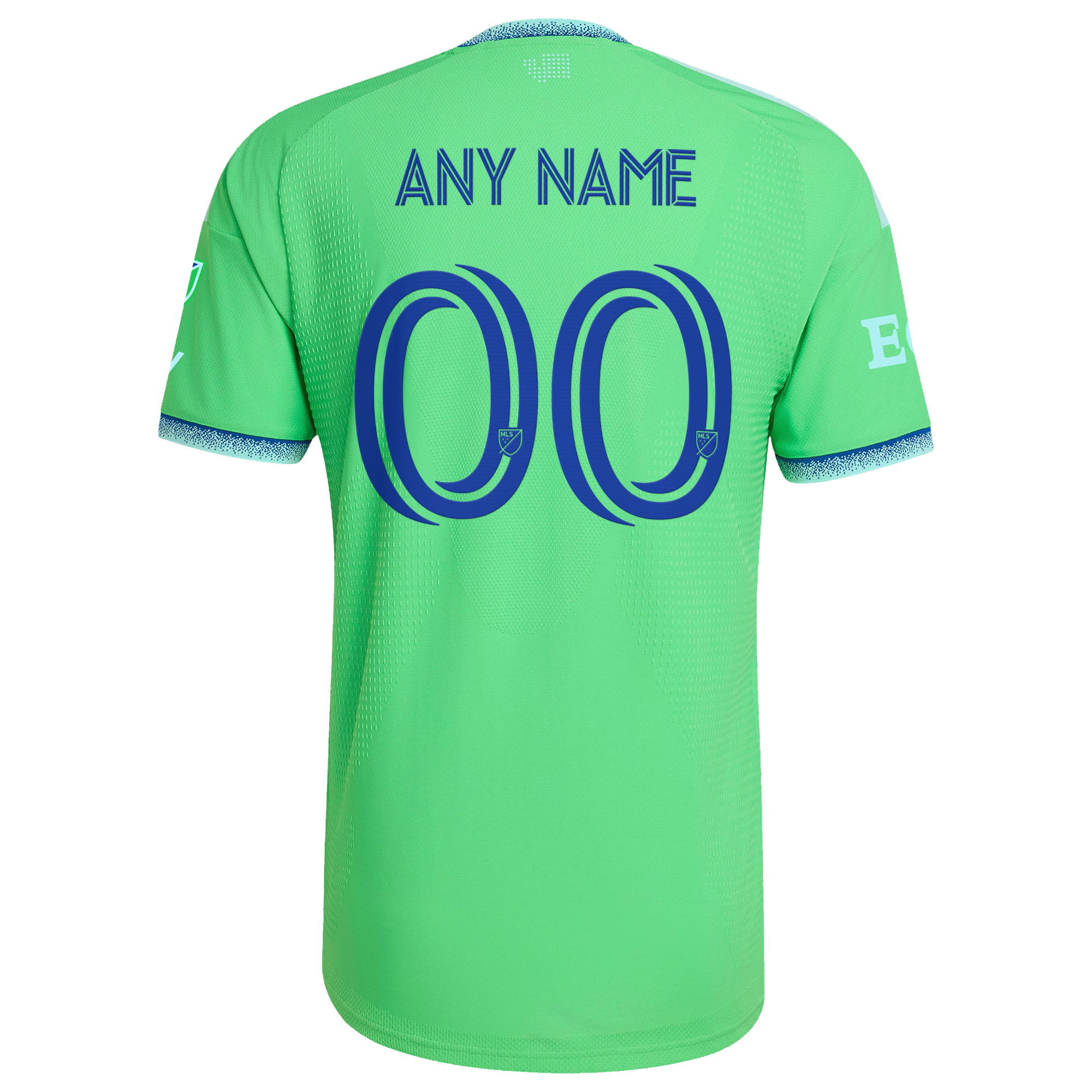 Selfika™ Pacific Seattle Sounders Edition Cascade Pine Tech Top – Men's Rave Green Custom Name & Number Sport Top