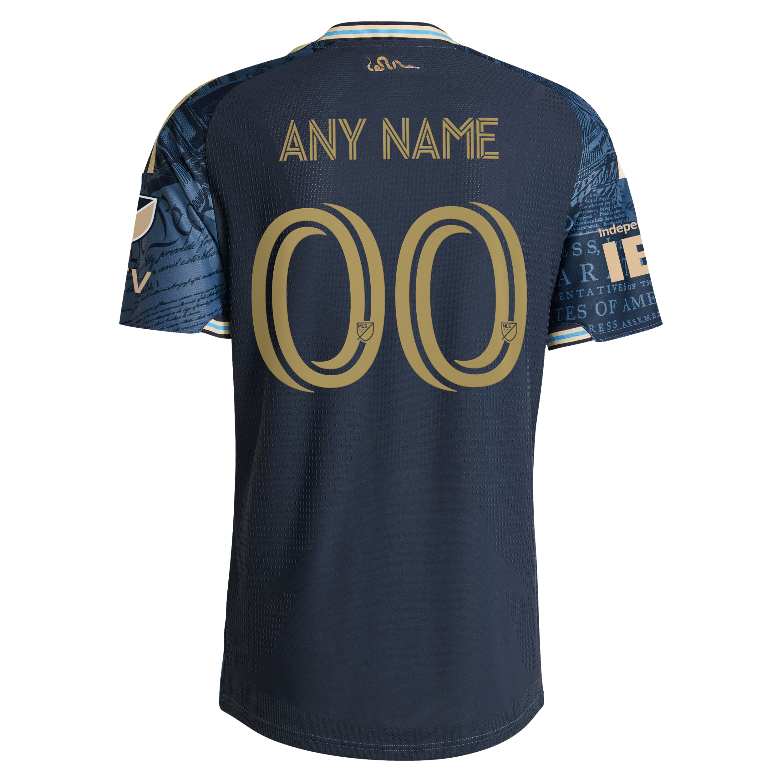 Selfika™ Philadelphia Patriot Edition 1776 Tech Top – Men's Navy Custom Name & Number Sport Top