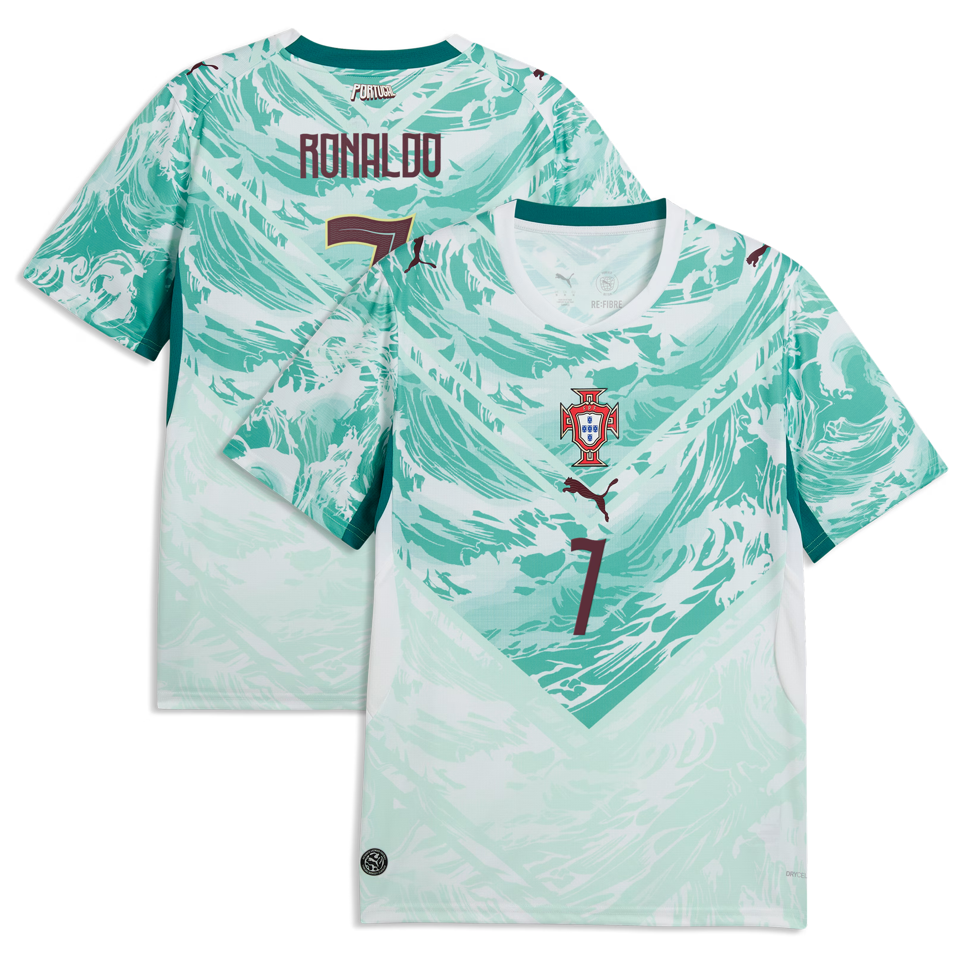 Selfika™ Portugal Classic White Graphic Soccer Jersey - Men's Premium Edition Sport Top