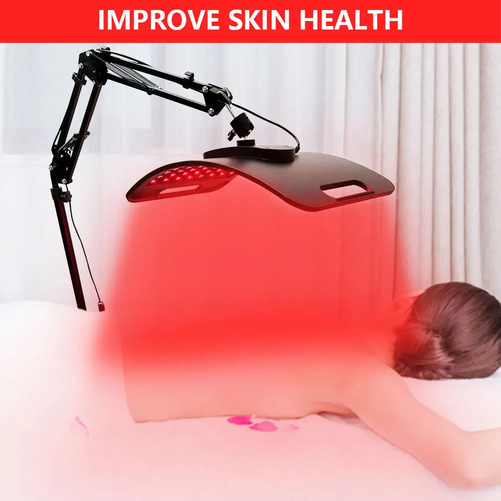 Selfika™ Red Light Therapy Lamp – 660nm & 850nm Infrared 2-in-1 Device with Adjustable Floor & Desktop Stand for Face and Body