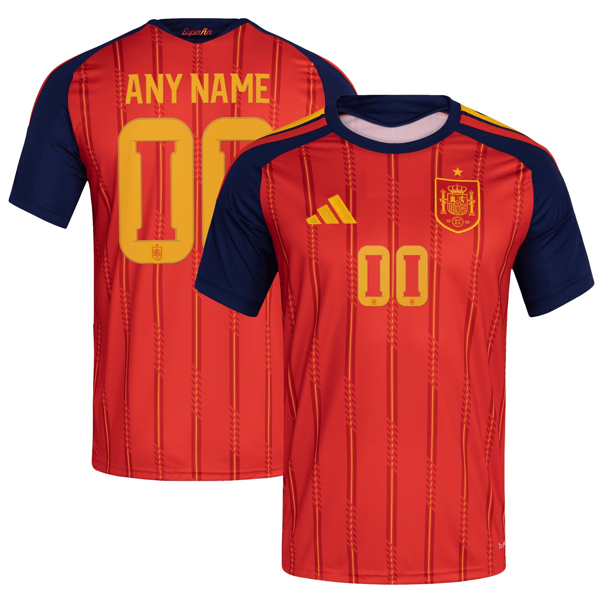 Selfika™ Spain Classic 2026 Home Custom Soccer Jersey - Men's Red Stadium Top