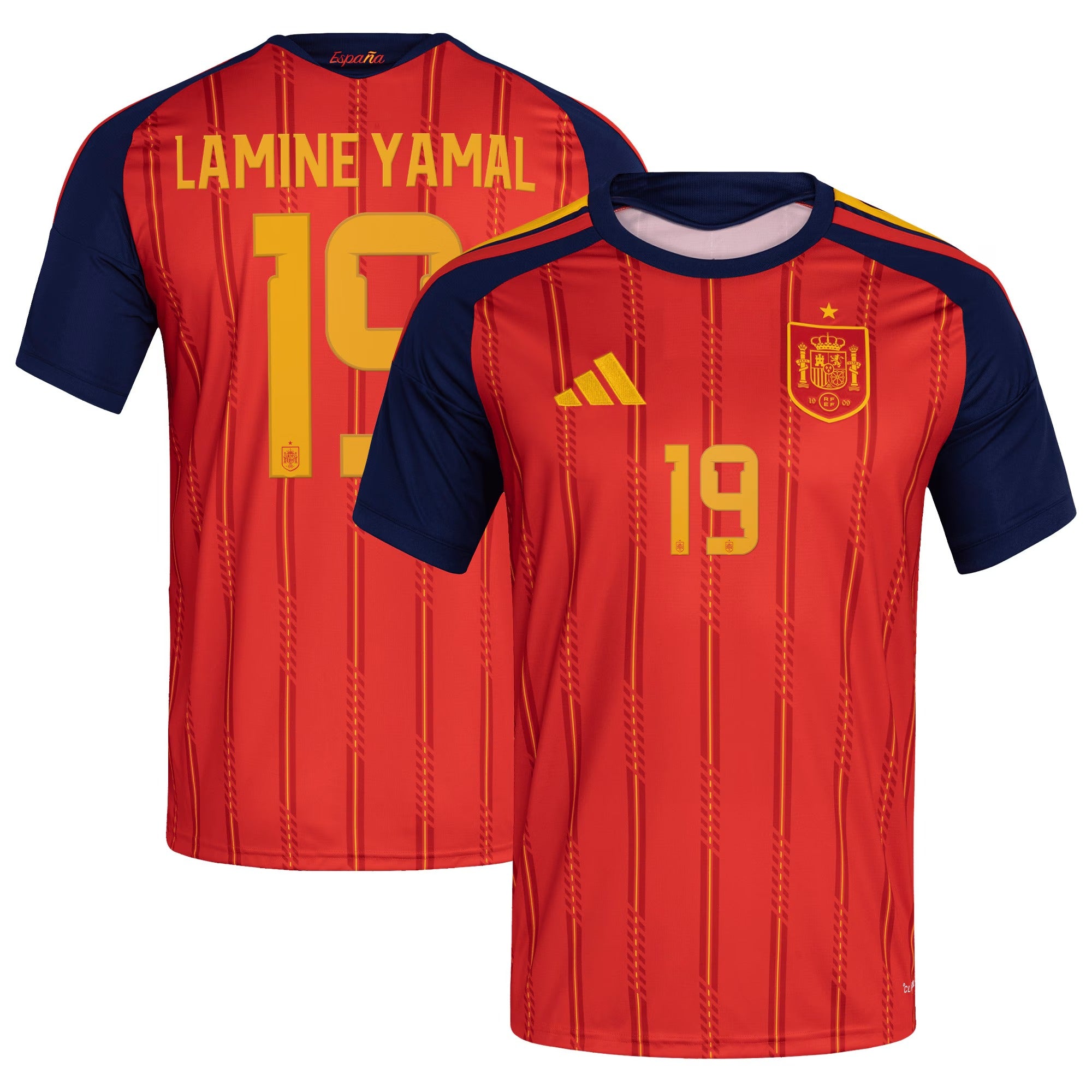 Selfika™ Spain Classic 2026 Home Soccer Jersey - Men's Red Stadium Top (Lamine Yamal Fan Edition)