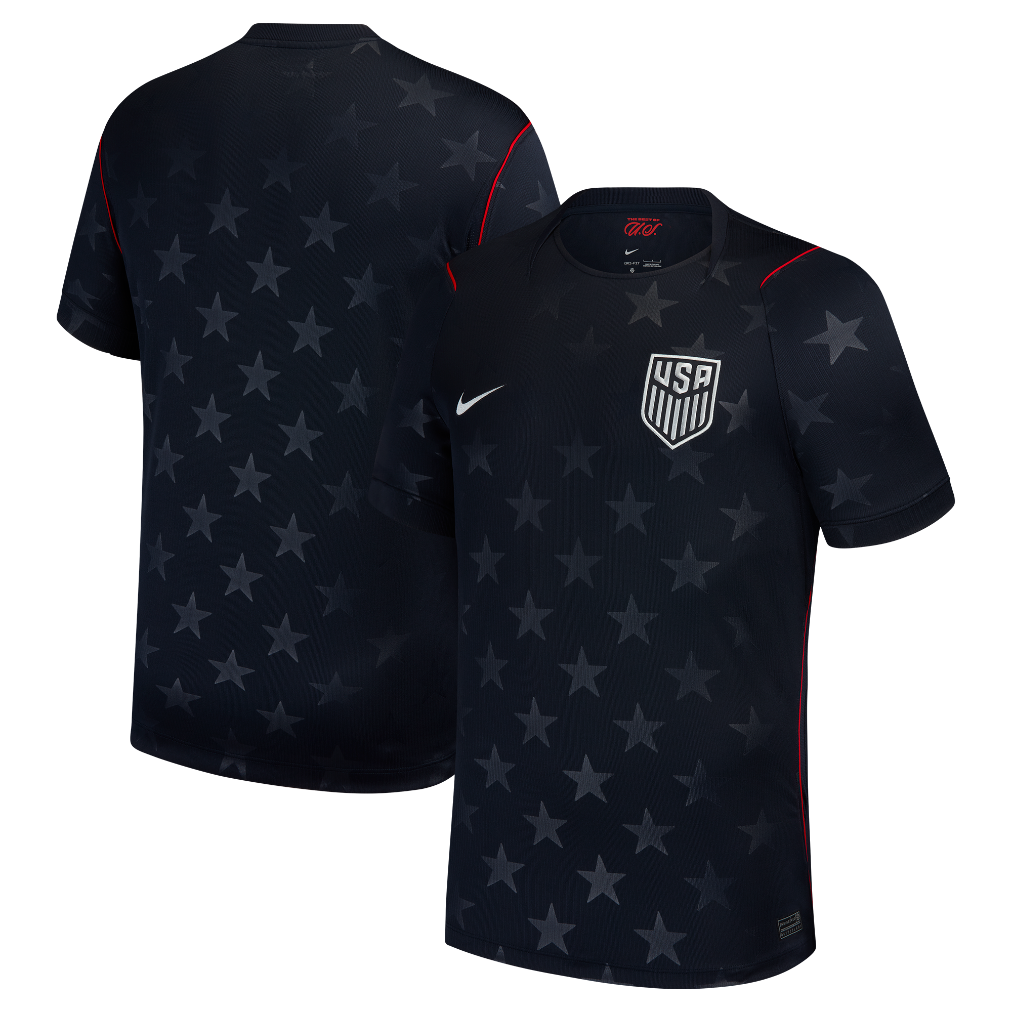 Selfika™ USA Classic Blue Star Soccer Jersey - Men's Stadium Edition Sport Top