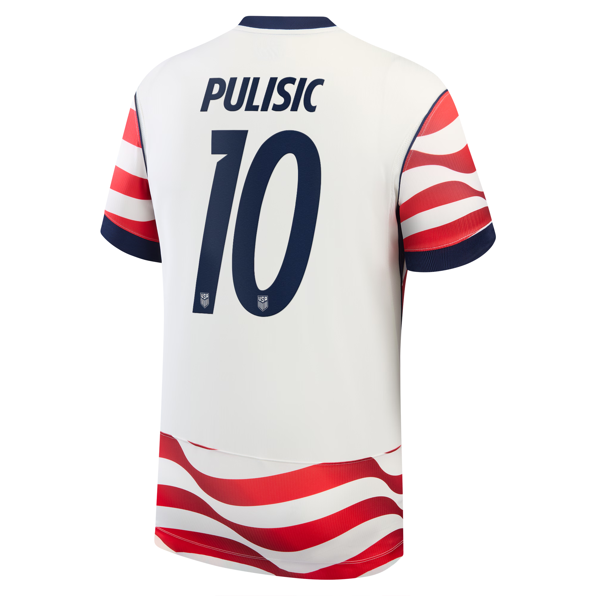 Selfika™ USA Classic Red White & Blue Soccer Jersey - Player Edition (Pulisic #10)