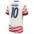 Selfika™ USA Classic Red White & Blue Soccer Jersey - Player Edition (Pulisic #10)
