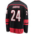 Seth Jarvis Carolina Hurricanes Fanatics Home Breakaway Jersey – Black "Warning Flag" Edition - Jersey Teams World