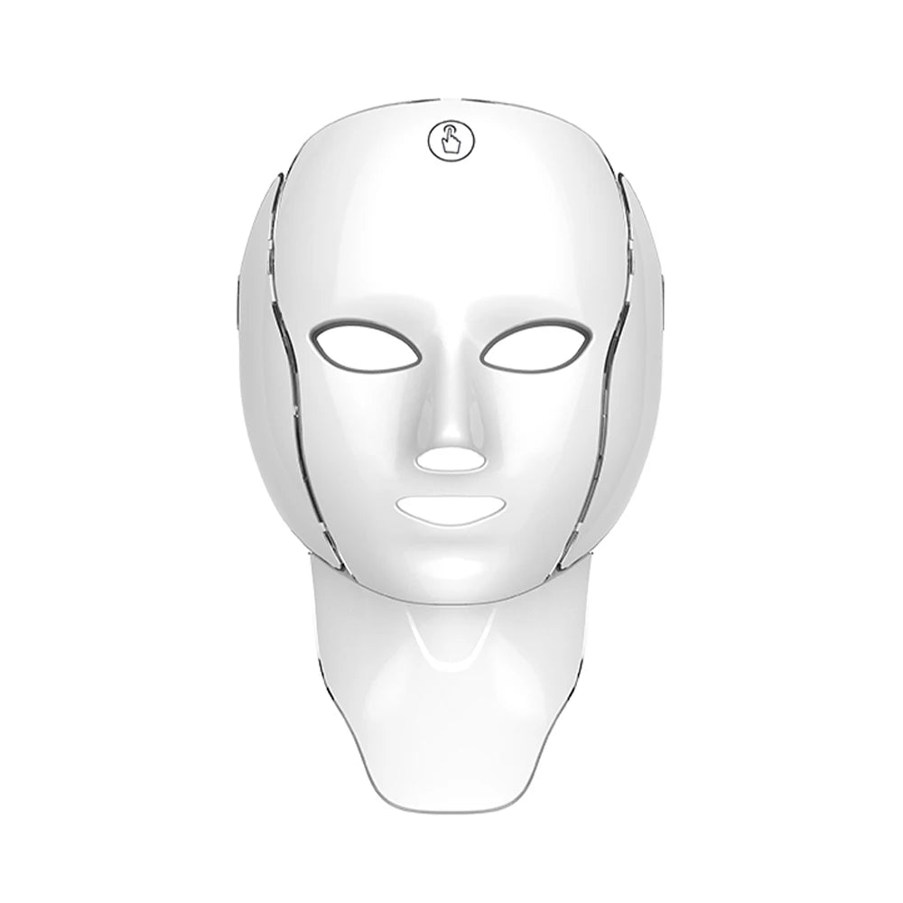 foreverlily 7-Color LED Face & Neck Light Therapy Mask – Wireless, Anti-Aging Appearance, Skin Tightening