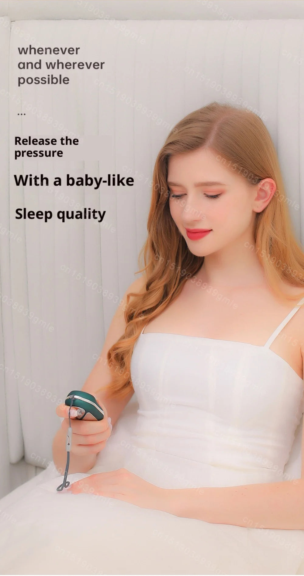 Handheld Microcurrent Pulse Sleep Therapy Instrument – Relaxation Aid for Stress Relief Sensation