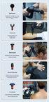 Selfika™ Professional Triangle Massage Gun – High-Speed Deep Tissue Percussion Massager with 6 Massage Heads