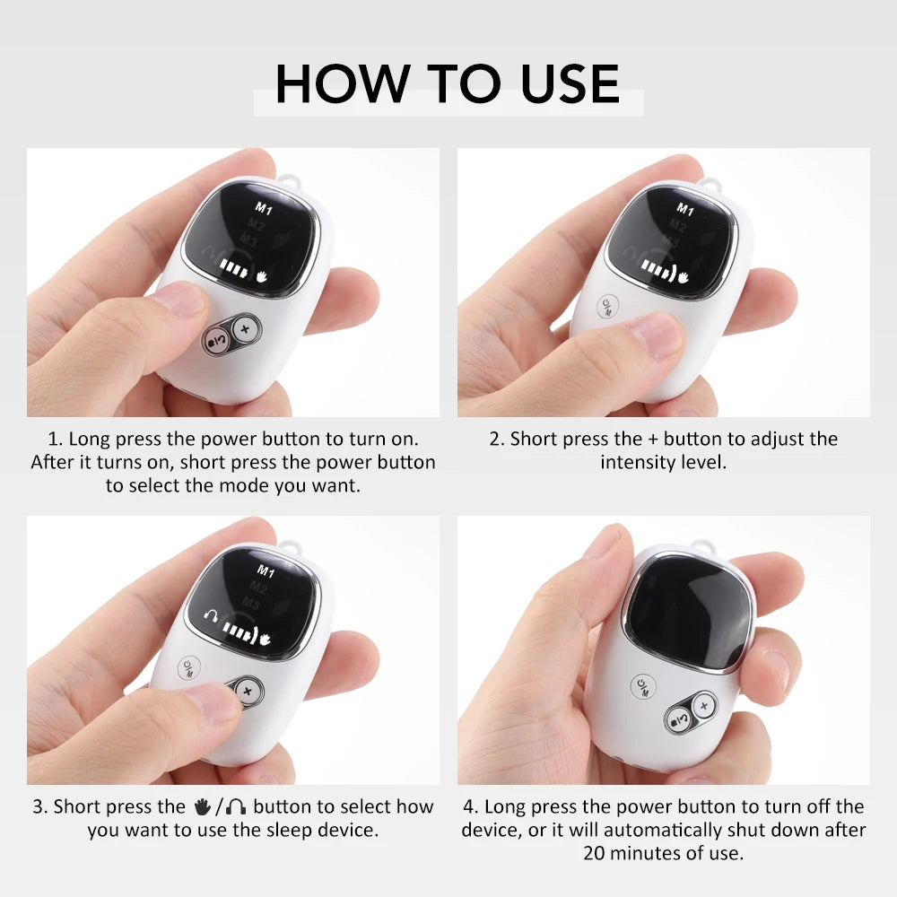 Hailicare CES Microcurrent Ear Clip Device – Relaxation Aid for Calming Sensation and Restful Sleep