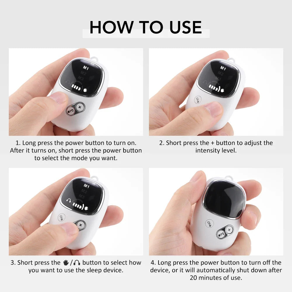 Hailicare CES Microcurrent Ear Clip Device – Relaxation Aid for Calming Sensation and Restful Sleep