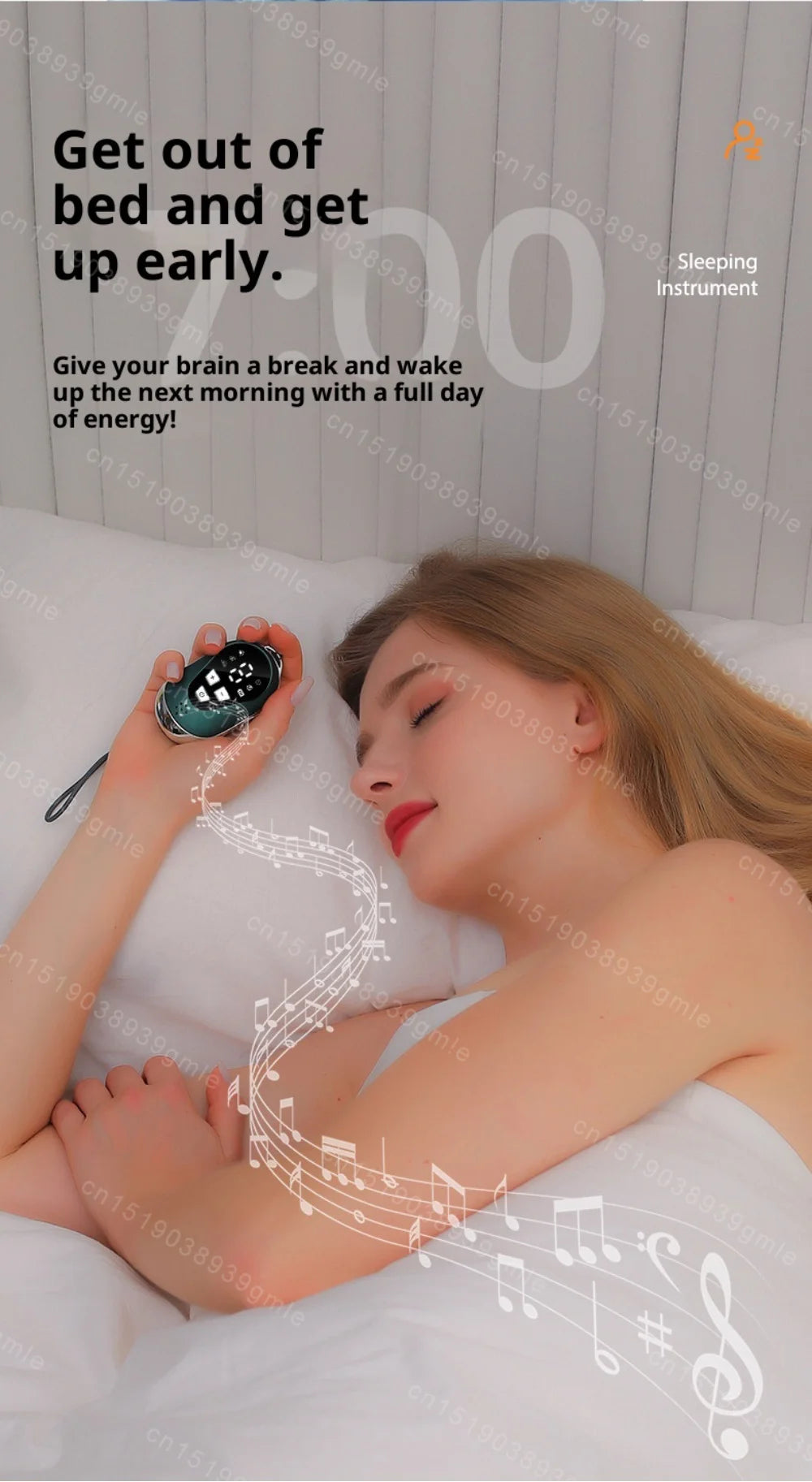 Handheld Microcurrent Pulse Sleep Therapy Instrument – Relaxation Aid for Stress Relief Sensation