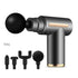 Selfika™ Portable LED Touch Screen Fascia Gun – Deep Tissue Percussion Massager with 4 Replaceable Heads for Muscle Recovery