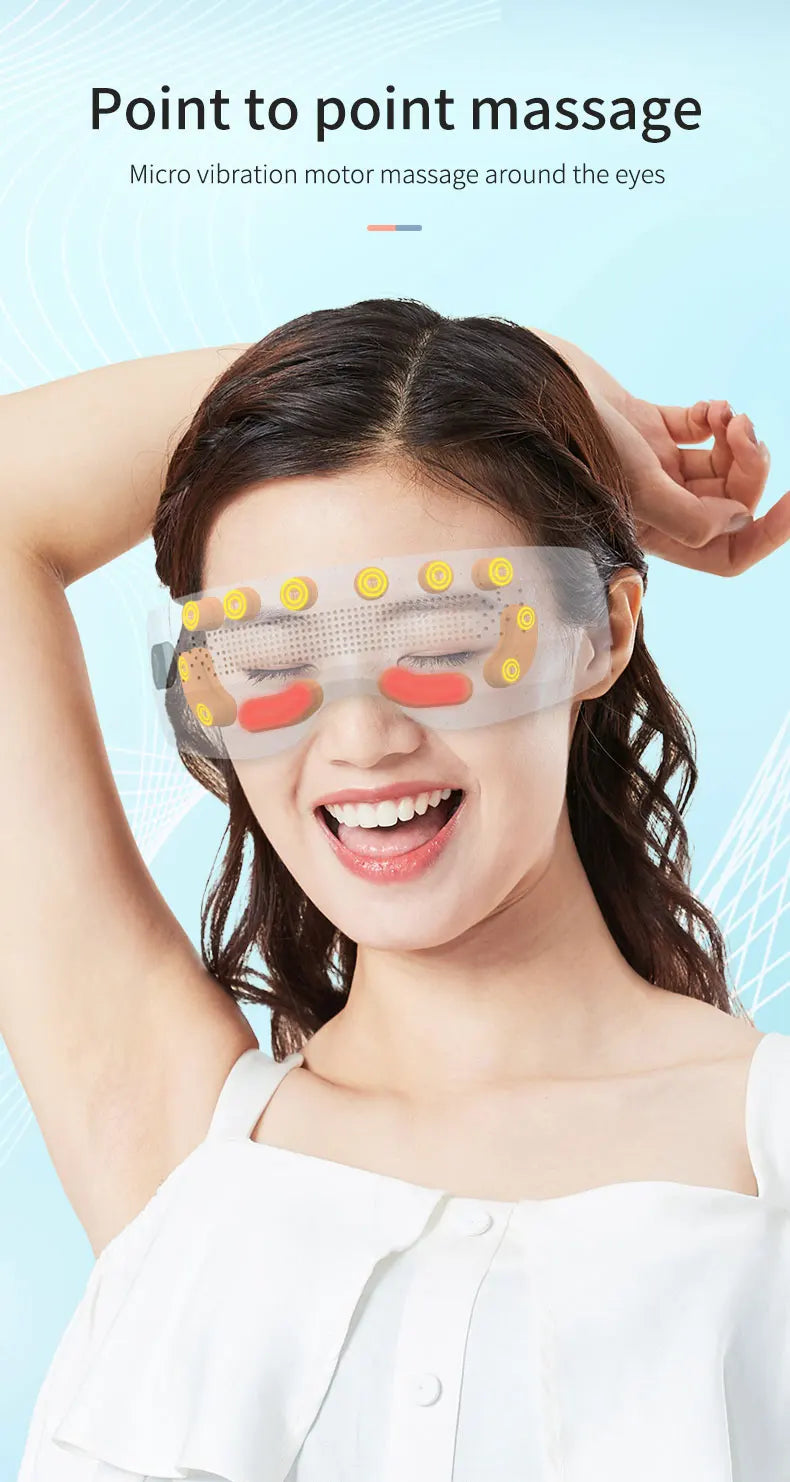 Electric Eye Acupoint Massager – Hot Compress, Bluetooth Music, Visual Design Relaxation Aid
