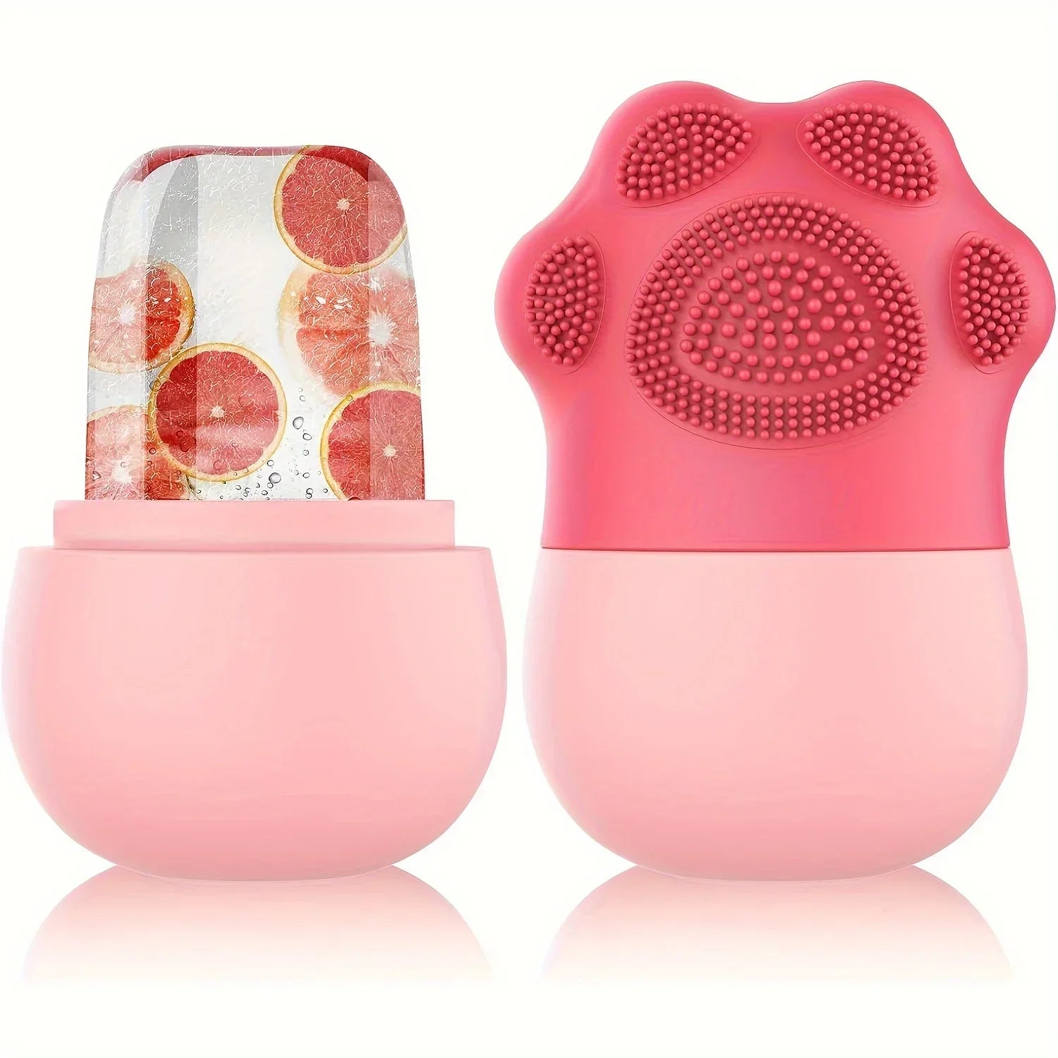 QWC Silicone 2-in-1 Ice Roller & Face Brush – Reduce Eye Puffiness, Skin Tightening Appearance Tool