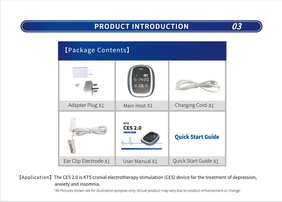 Generic Portable CES Stimulation Sleep Aid Device – Hand-held Relaxation Helper for Restful Sleep