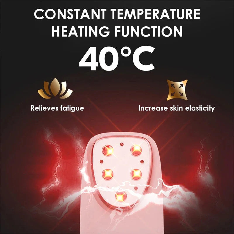 miitina Electric RF EMS Eye Massager Pen – Red Light, Vibration, USB Rechargeable Anti-Wrinkle Appearance