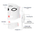 foreverlily Silicone 7-Color LED Face & Neck Mask – Wireless, Anti-Aging Appearance, Skin Rejuvenation
