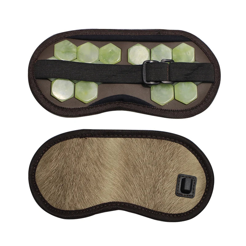 VamsLuna Electric Jade and Tourmaline Heating Eye Mask for Hot Compress Relaxation
