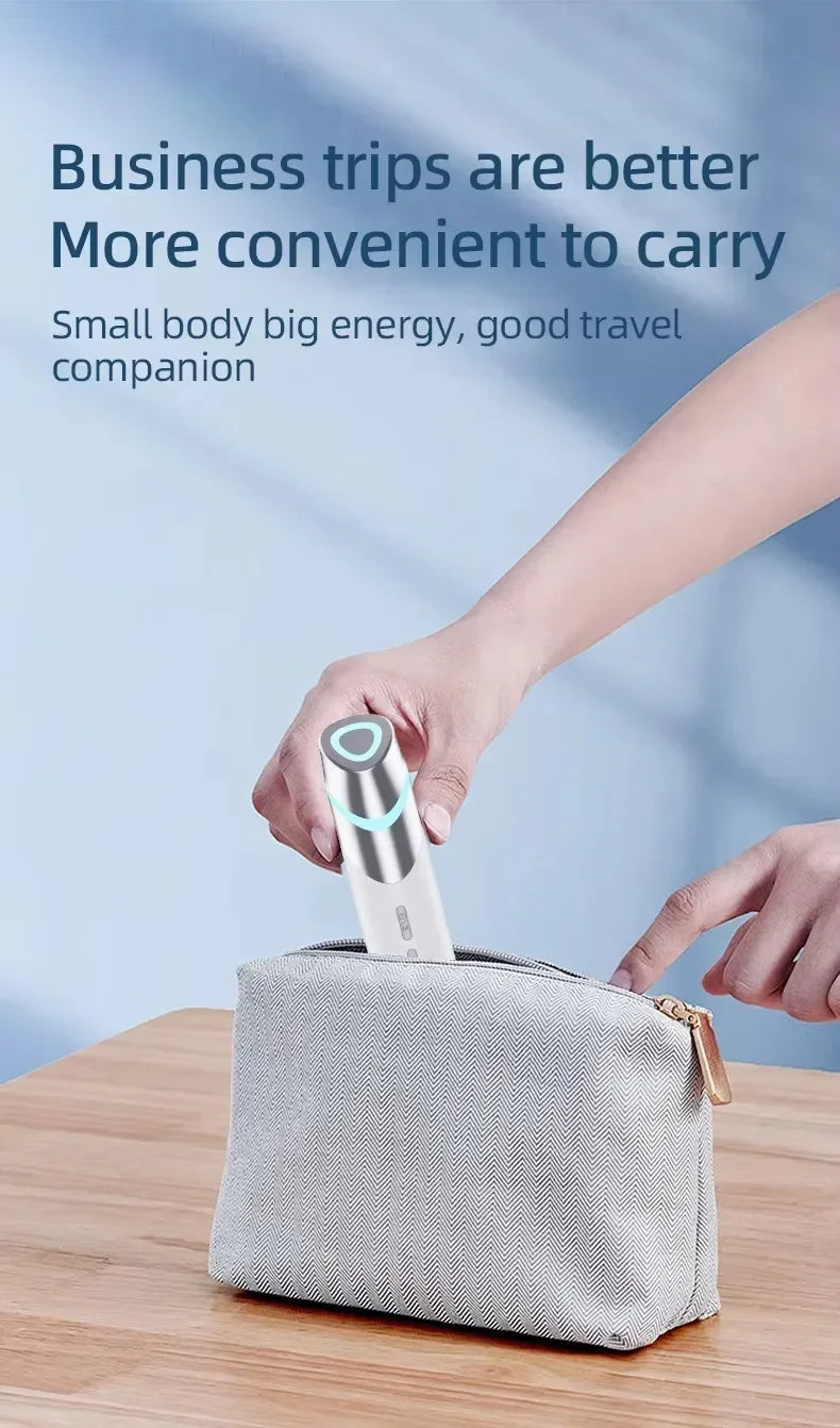vilnason Wireless EMS Microcurrent Eye Massager Pen – LED Light, Heated, Anti-Wrinkle Appearance
