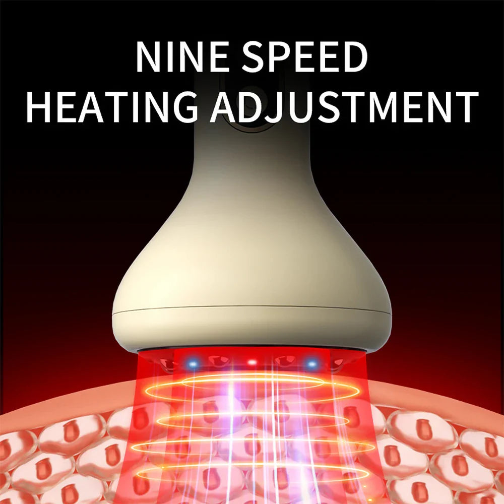 Hailicare Intelligent Cupping & Gua Sha Instrument – 9-Level Heat, Vacuum Suction, LED Light Therapy