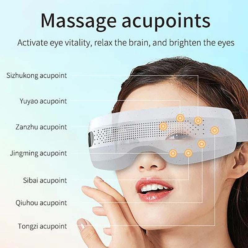 Electric Eye Acupoint Massager – Hot Compress, Bluetooth Music, Visual Design Relaxation Aid