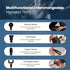 Selfika™ Portable LED Touch Screen Fascia Gun – Deep Tissue Percussion Massager with 4 Replaceable Heads for Muscle Recovery
