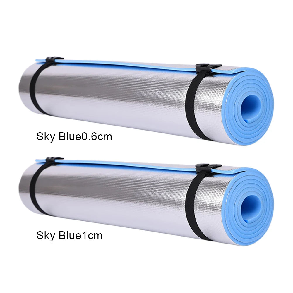 Selfika™ Thickened EVA Yoga Mat – Waterproof Aluminum Membrane Exercise Mat for Fitness, Camping & Outdoor Use (1800x500mm)