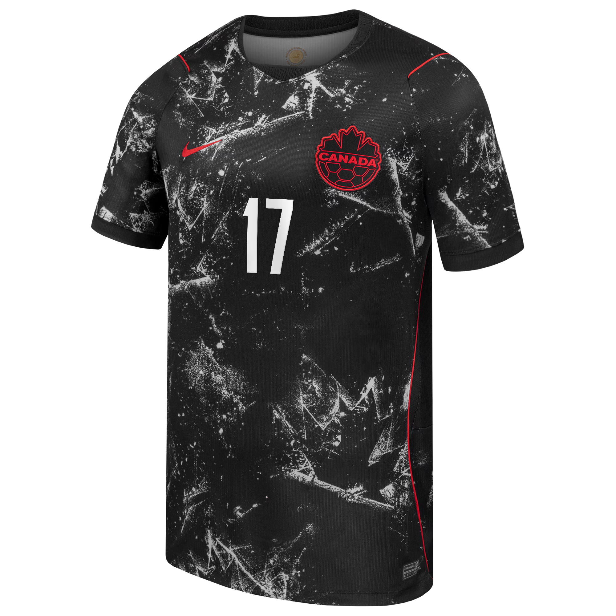 Tajon Buchanan Canada Soccer Nike 2026 Away Match Authentic Jersey - Black - Jersey Teams World