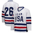 Team USA Unisex Elite Ice Hockey Jersey – Limited Edition – White/Navy/Red - Jersey Teams World