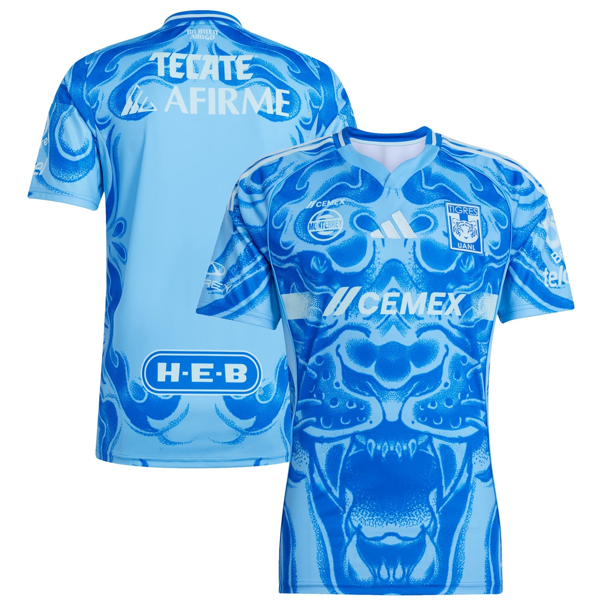 Tigres UANL adidas 2025/26 Away Jersey - Blue