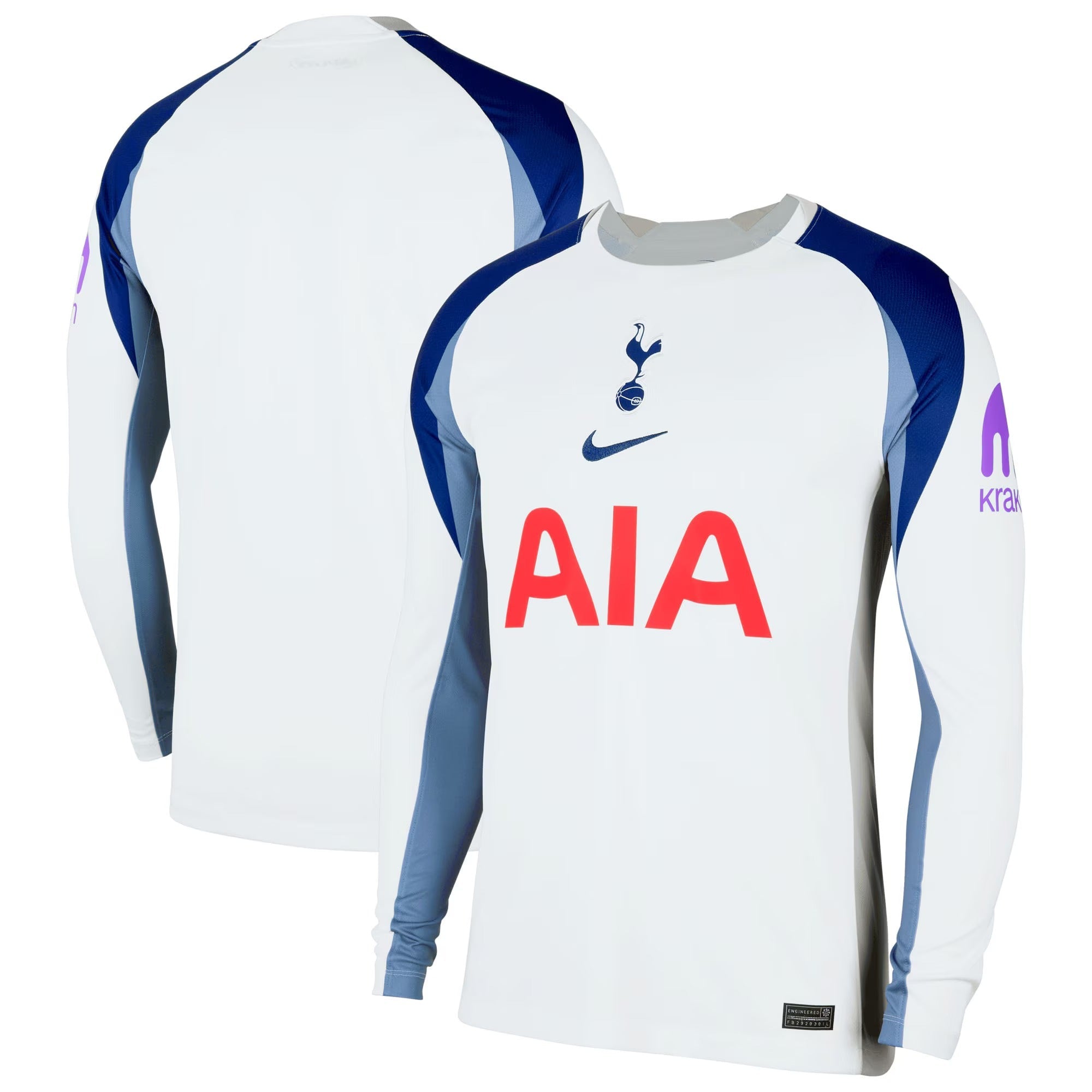 Tottenham Hotspur Selfika 2025/26 Home Long Sleeve Jersey - White