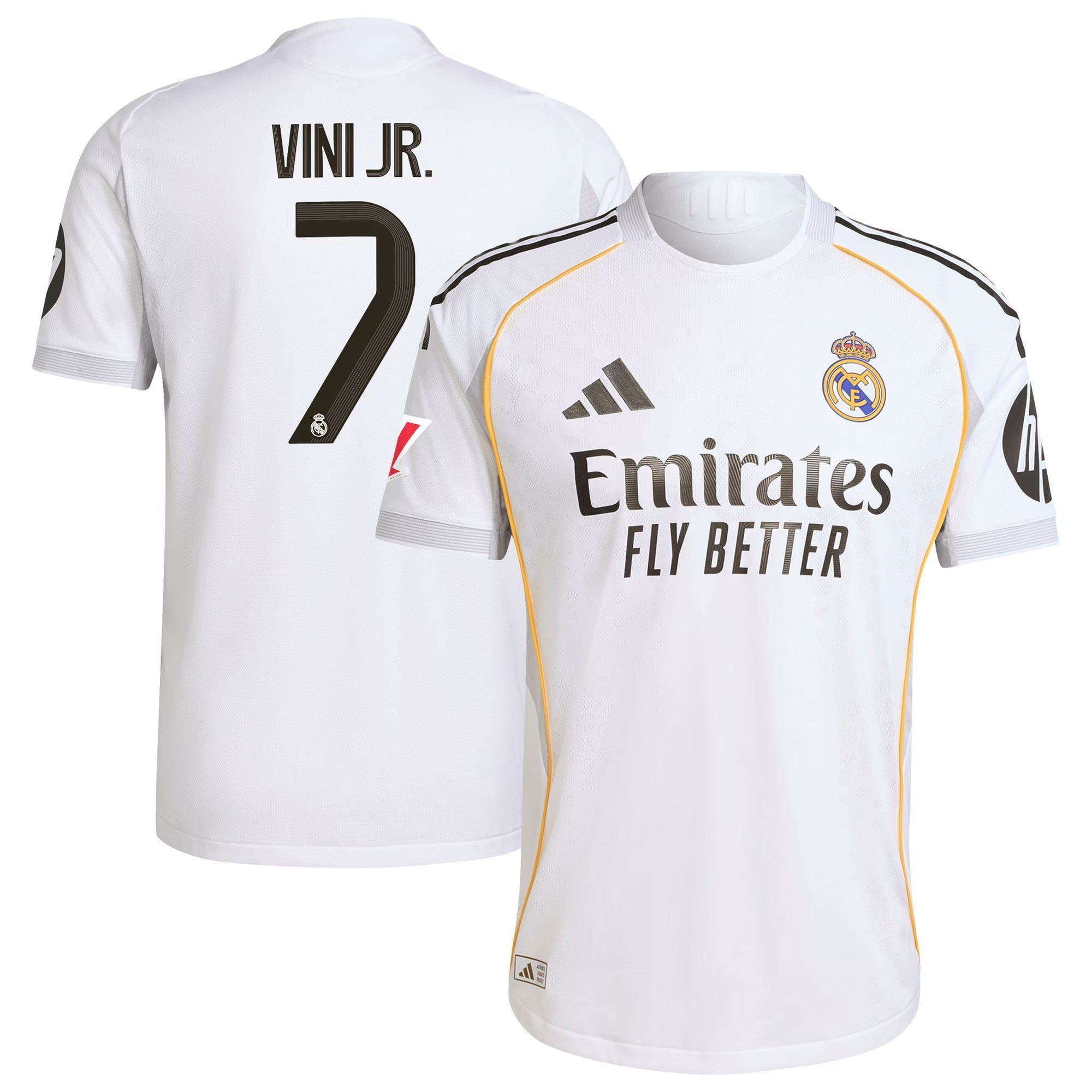 Vini Jr. Real Madrid Selfika 2025/26 Home Jersey - White