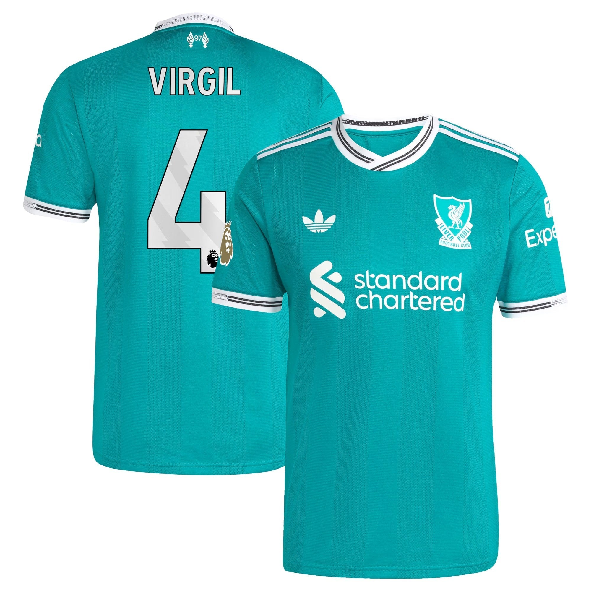Virgil van Dijk Liverpool Selfika 2025/26 Third Player Jersey - Green