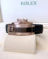 Selfika™ Men's Daytona Sundust Black Oysterflex Watch 1.6 in
