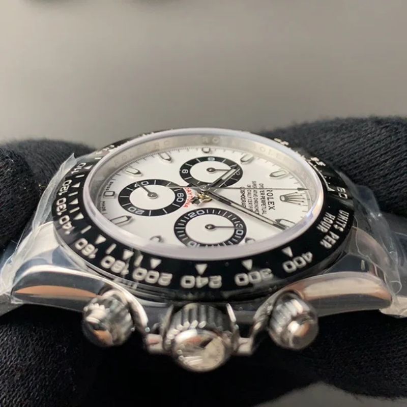Watch Cosmograph Daytona Classic Silver Panda Black and White Dial 40mm Black - Nevada Shoe