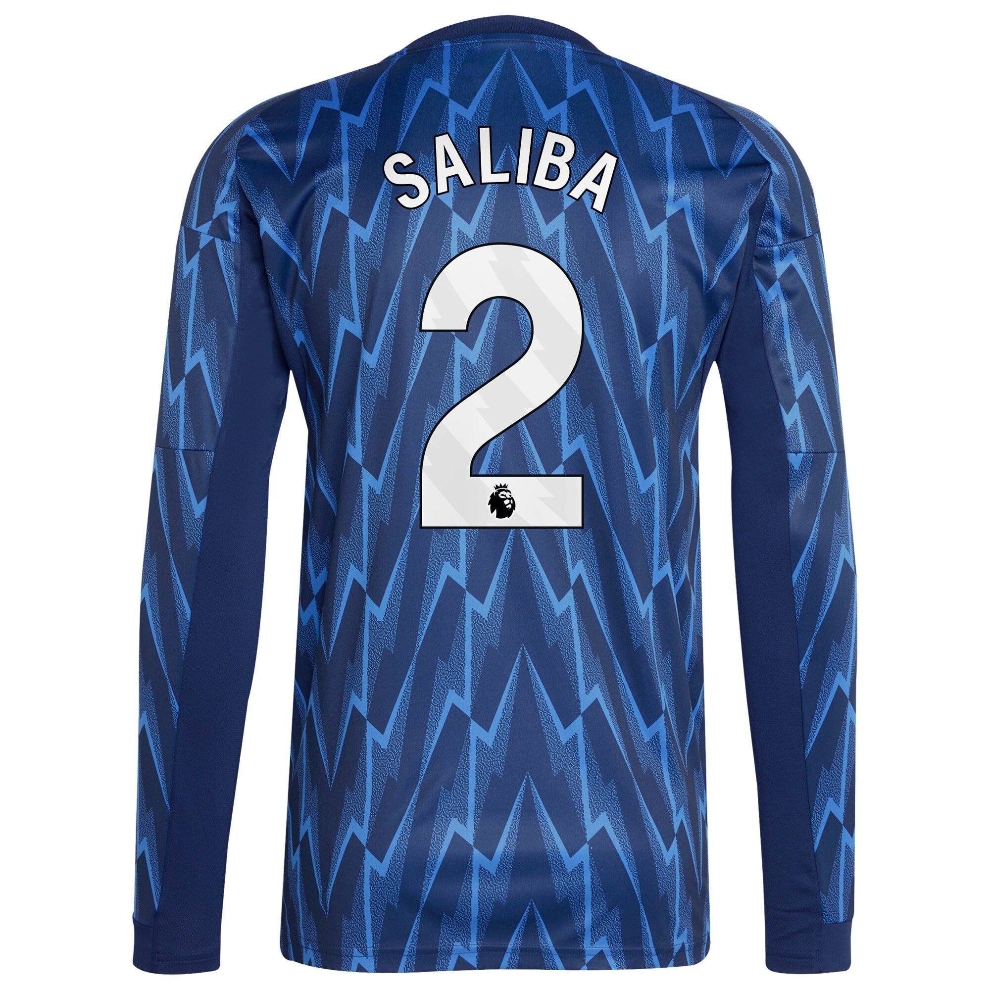 William Saliba Arsenal Selfika 2025/26 Away Long Sleeve Player Jersey - Blue