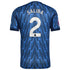 William Saliba Arsenal Selfika 2025/26 Away Player Jersey - Blue