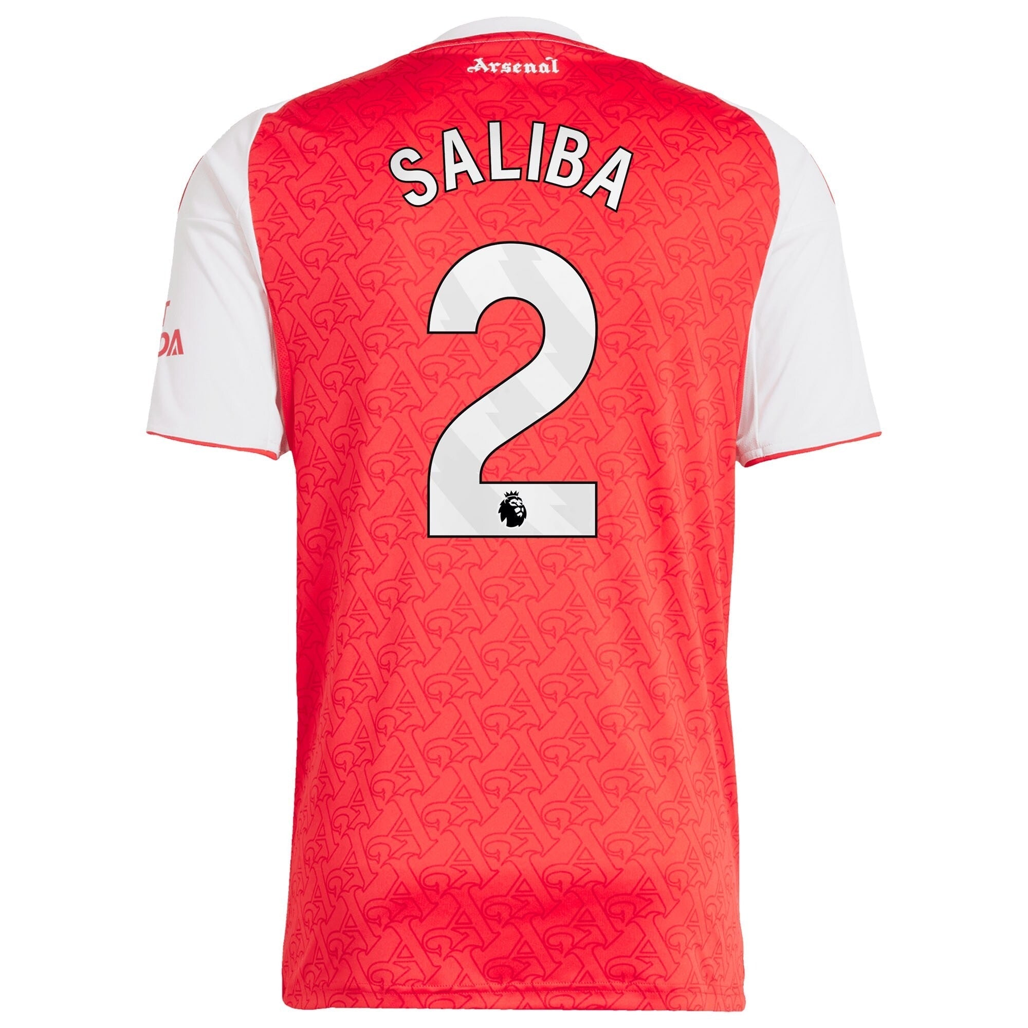 William Saliba Arsenal Selfika 2025/26 Home Player Jersey - Red