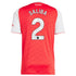 William Saliba Arsenal Selfika 2025/26 Home Player Jersey - Red
