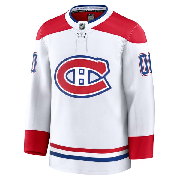 Selfika Montreal Canadiens Fanatics Away Premium Custom Jersey - White