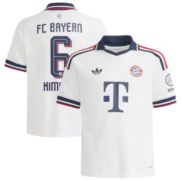 Joshua Kimmich Bayern Munich adidas Youth 2026/27 Away Replica Jersey - White