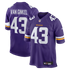 Nike Andrew Van Ginkel Minnesota Vikings Game Jersey Purple